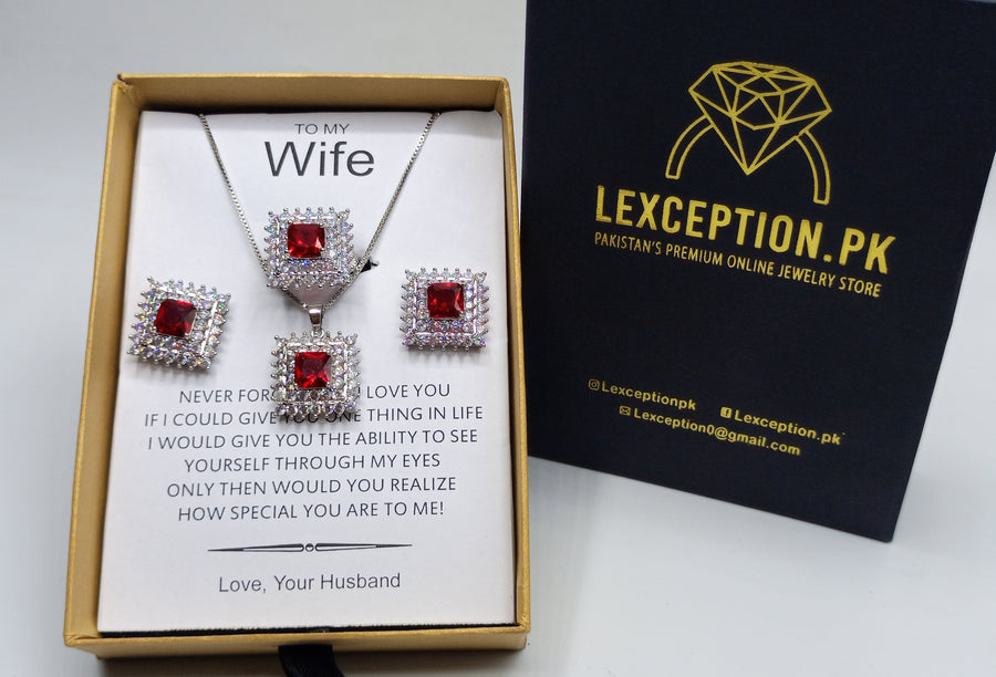 RUBY LOOK LUXURY SET WITH EXCLUSIVE BOX PACKING