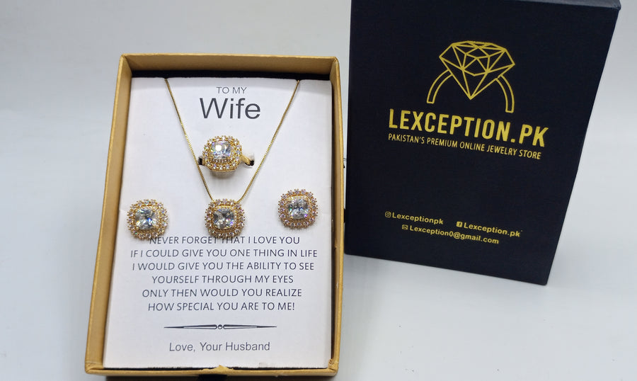 GOLD WALFI LUXURY SET WITH BOX PACKING