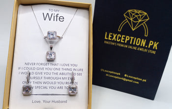 Diamond cut Luxury look Original 925 sterling silver (chaandi) set