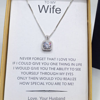 A special gift pendant diamond cut luxury packaging for her!