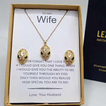 brand look gold plated luxury set exclusive quality and packaging