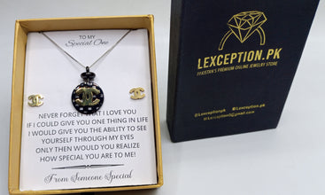 CHANEL LUXURY PENDANT & EARRINGS SET