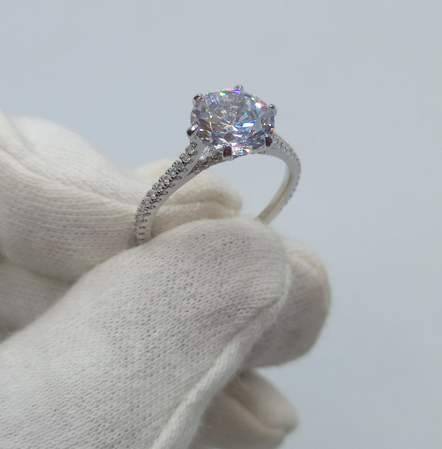 Diamond cut Original 925 sterling silver (chaandi) ring!