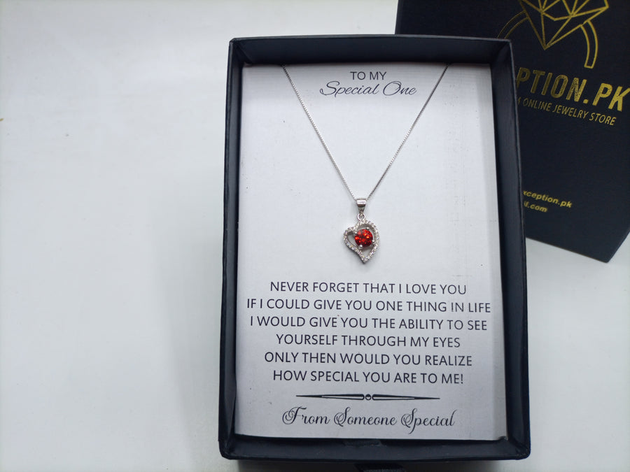 The heart theme Original 925 sterling silver (chaandi) pendant with chain!