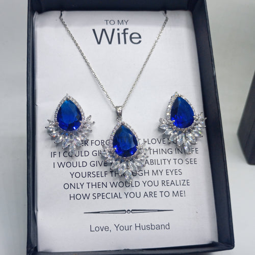 HIGHLY FINISHED RHODIUM PLATED ART NOVEAU LUXURY JEWELRY SET