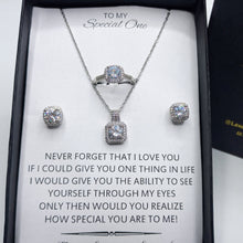 The Square diamond cut set luxury gift box packed