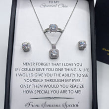 The Square diamond cut set luxury gift box packed