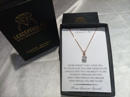 Luxury quality gold theme exclusive pendant with free box packaging