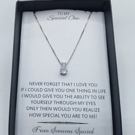 DIAMOND LOOK LUXURY QUALITY GIFT PENDANT BOX PACKED LIMITED EDITION