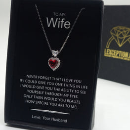 RED HEART TITANIC THEME LUXURY PENDANT WITH CHAIN AND BOX