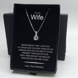 DIAMOND LOOK LUXURY GIFT PENDANT WITH CUSTOMIZE BOX