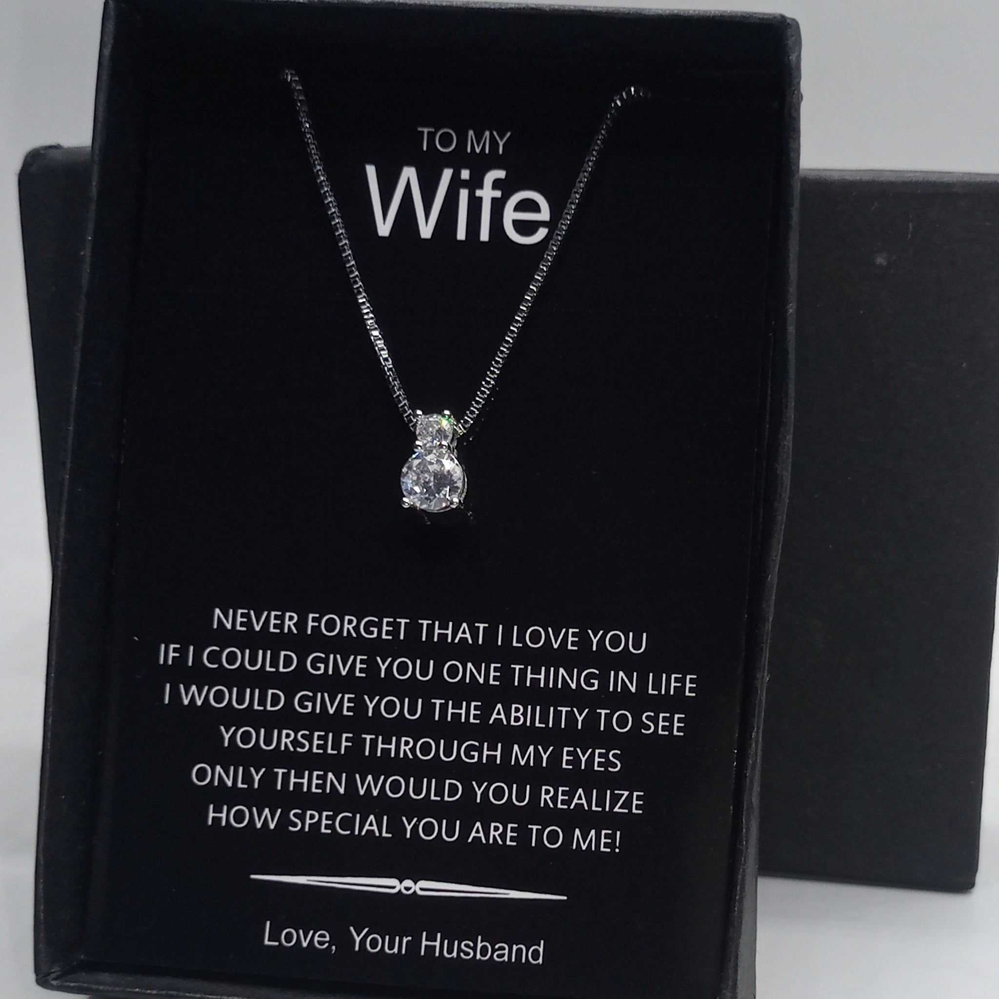 DIAMOND LOOK LUXURY QUALITY GIFT PENDANT BOX PACKED LIMITED EDITION