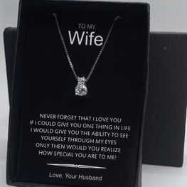 DIAMOND LOOK LUXURY QUALITY GIFT PENDANT BOX PACKED LIMITED EDITION