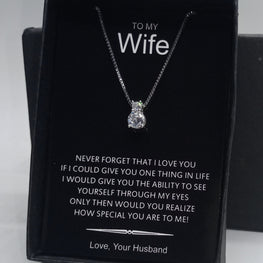 DIAMOND LOOK LUXURY QUALITY GIFT PENDANT BOX PACKED LIMITED EDITION