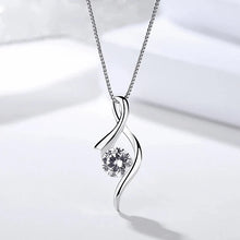 Ribbon pendant diamond look luxury