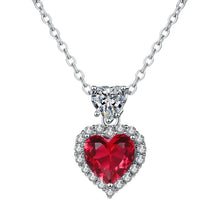 RED HEART TITANIC THEME LUXURY PENDANT WITH CHAIN AND BOX