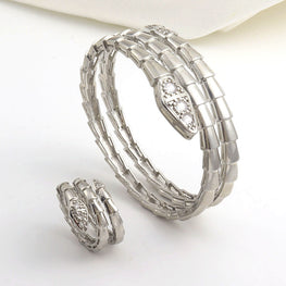 Bvl*ari Bangle And Ring Set Combo