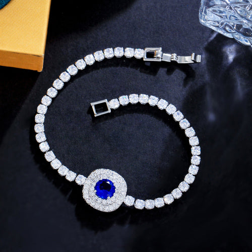 Best seller luxury and exclusive quality rhodium finish bracelet with box packing