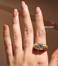 adjustable gold impression non tarnish ring