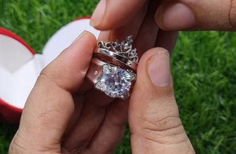 high quality platinum plated couple rings both rings adjustable!