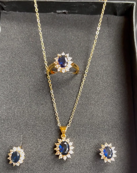 SAPPHIRE LOOK LUXURY SET WITH EXCLUSIVE BOX PACKING