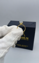 GOLD LOOK ORIGINAL SILVER 925 STERLING RING