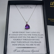 Multi shade Original 925 sterling silver (chaandi) pendant necklace with chain!