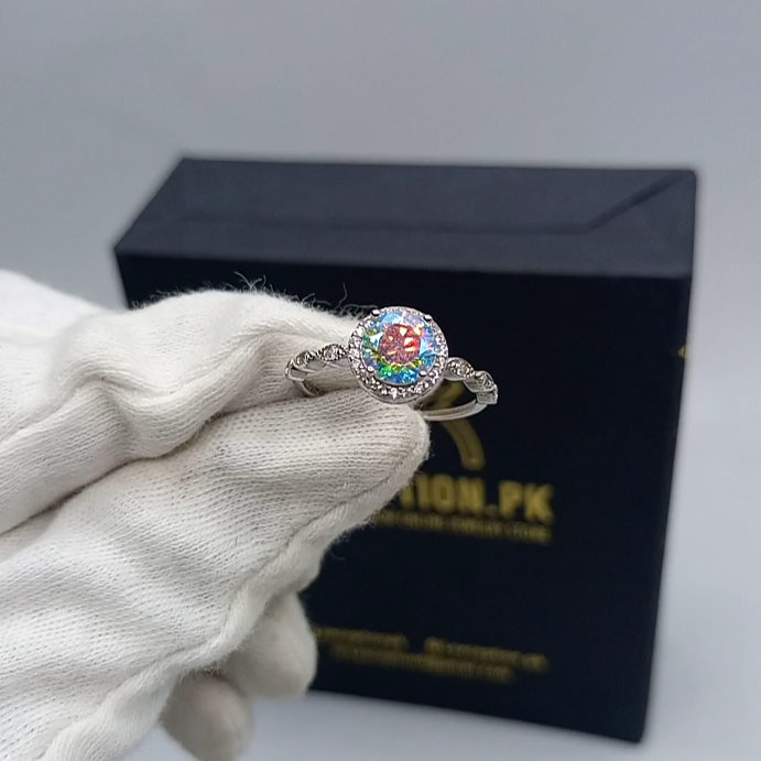 Multi shade Original 925 sterling silver (chaandi) ring!