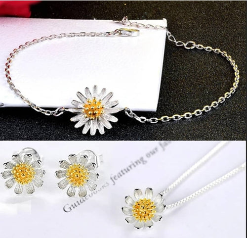 High Quality Platinum Plated Pendant with Chain, Earrings And Bracelet