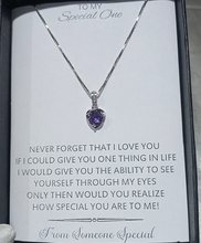 Titanic purple heart dream pendant