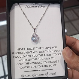 DIAMOND CUT LUXURY QUALITY GIFT PENDANT BOX PACKED LIMITED EDITION
