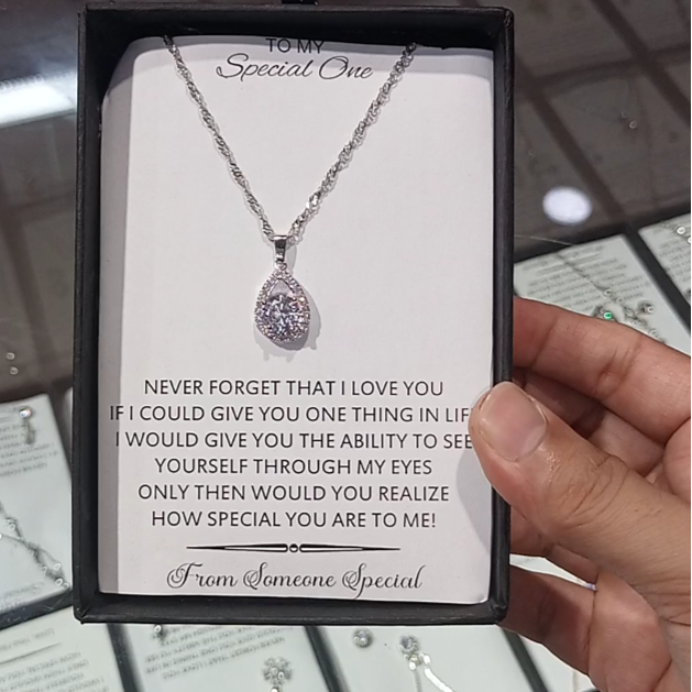 DIAMOND CUT LUXURY QUALITY GIFT PENDANT BOX PACKED LIMITED EDITION