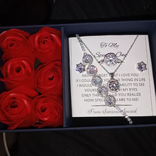 Rose box diamond cut luxury set