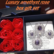 ROSE BOX-AMETHYST LOOK EXCLUSIVE AND LUXURY SET