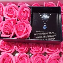 Blue Emotion Original Silver Pendant with chain with flower box