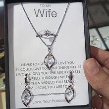 Clavicle set ring earrings pendant with box