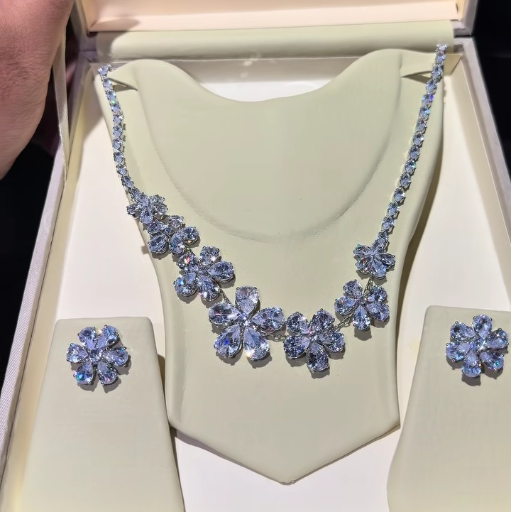 Flower diamond impression set with box packing