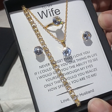 Gold plated diamond impression set