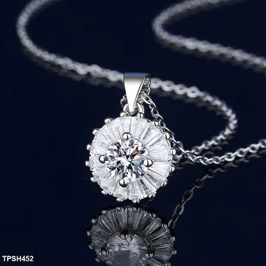 HIGH QUALITY LUXURY WEAR PLATINUM PLATED ZIRCON PENDANT CHAIN NECKLACE EARRINGS AND RING