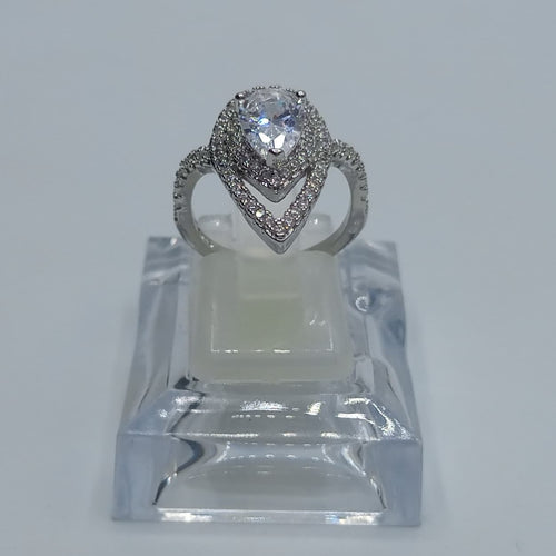 Diamond cut Luxury wear zircon ring adjustable