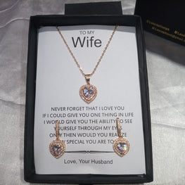 GOLD LOOK HEART THEME LUXURY SET WITH BOX PACKING