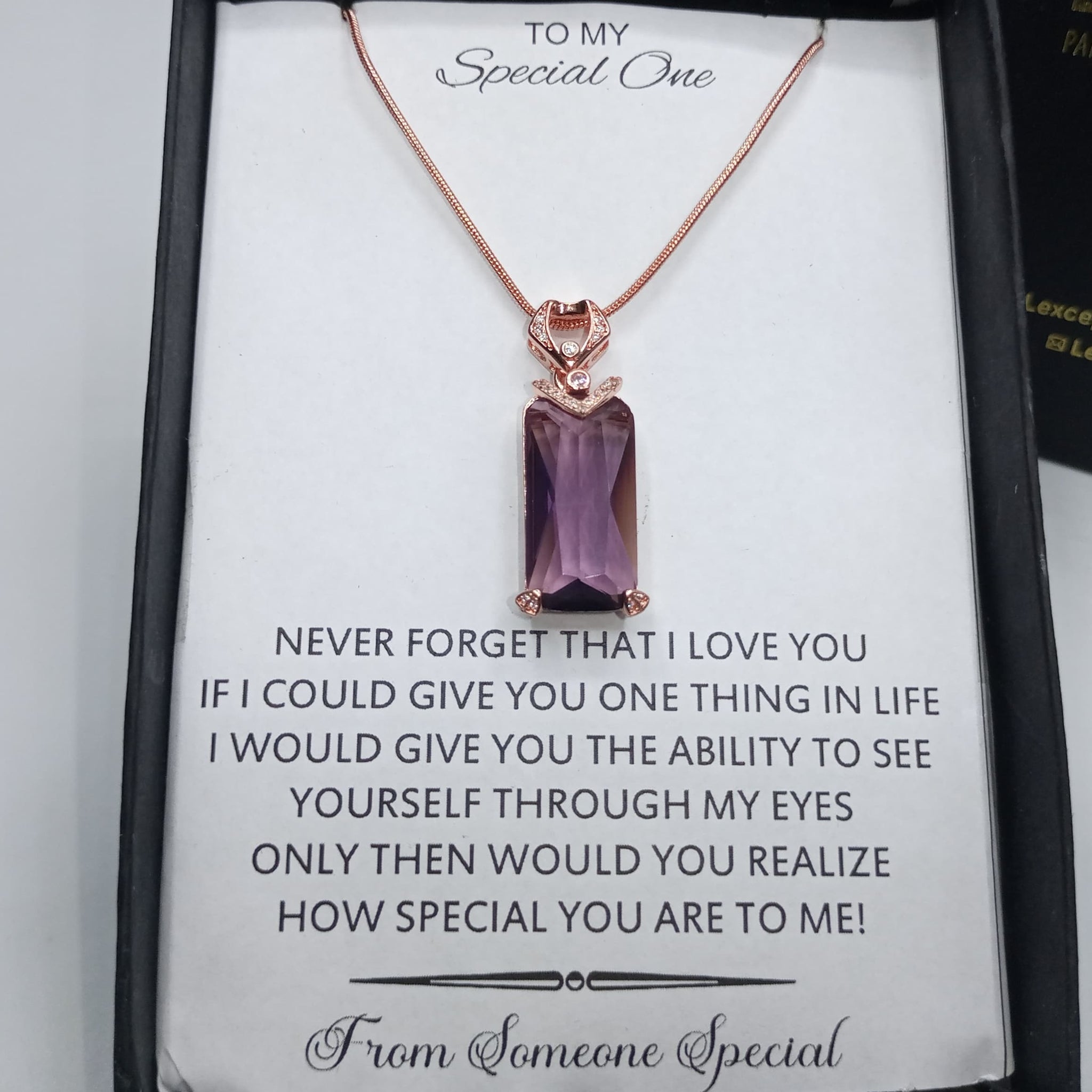 The amethyst luxury pendant