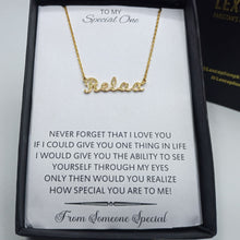 Relax gold look luxury necklace with chain