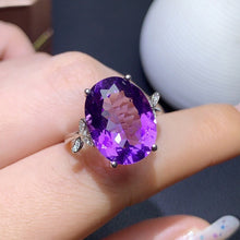 purple blow luxury ring adjustable