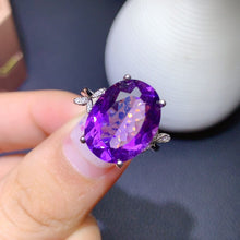 purple blow luxury ring adjustable