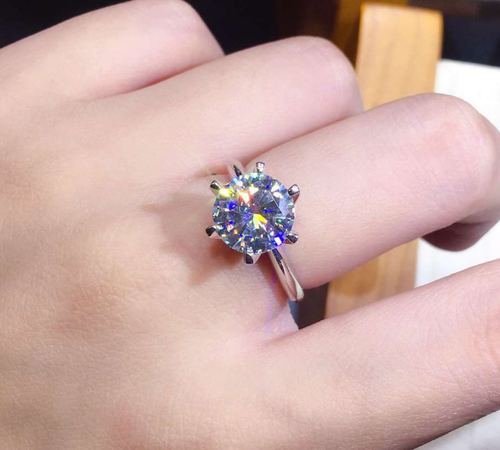 Luxury wear high quality zircon ring adjustable