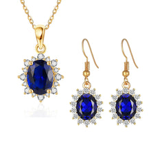 sapphire theme gold plated luxury set