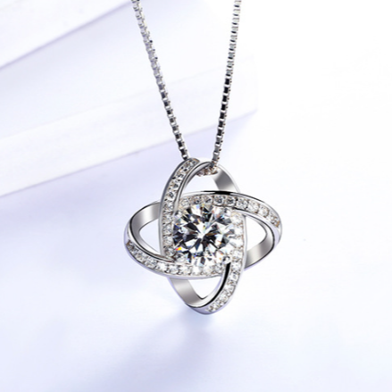 Original 925 sterling silver (chaandi) pendant with chain