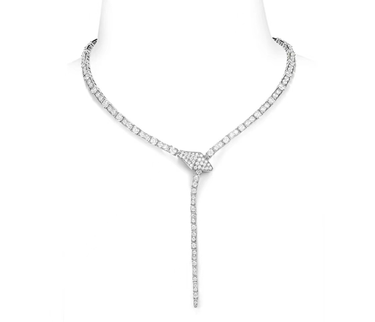 Brand Look Diamond cut Luxury necklace fully studded box packed