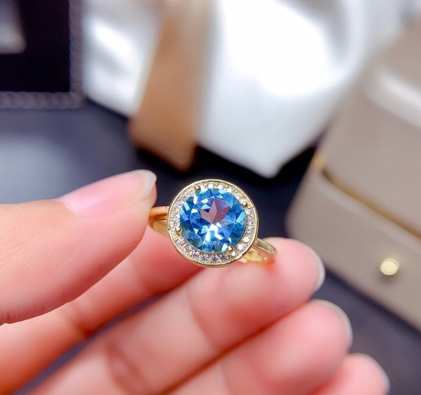 Luxury wear high quality zircon ring adjustable